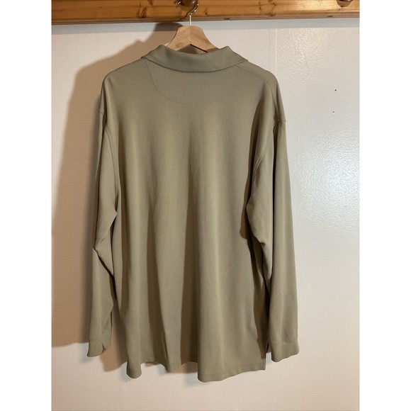 5.11 Tactical Men’s XL Khaki Long Sleeve Polo Shirt Uniform Performance - Picture 10 of 11